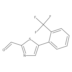 5-(2-(Trifluoromethyl)phenyl)thiazole-2-carbaldehyde Structure