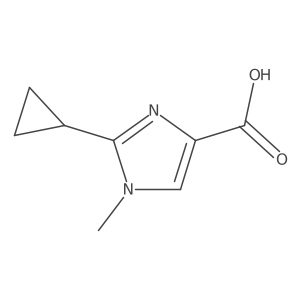 2-cyclopropyl-1-methyl-1H-imidazole-4-carboxylic acid Structure