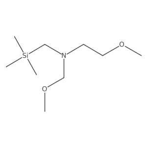 (2-Methoxyethyl)(methoxymethyl)[(trimethylsilyl)methyl]amine Structure