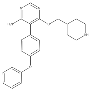 6-((Piperidin-4-yl)methoxy)-5-(4-phenoxyphenyl)pyrimidin-4-amine Structure