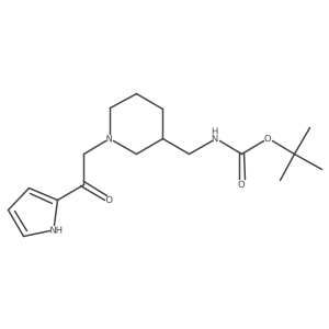 tert-butyl ((1-(2-oxo-2-(1H-pyrrol-2-yl)ethyl)piperidin-3-yl)methyl)carbamate Structure