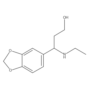 3-(Benzo[d][1,3]dioxol-5-yl)-3-(ethylamino)propan-1-ol Structure