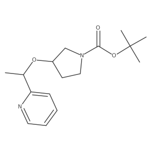tert-Butyl 3-(1-(pyridin-2-yl)ethoxy)pyrrolidine-1-carboxylate Structure