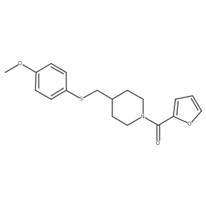 1-(Furan-2-carbonyl)-4-{[(4-methoxyphenyl)sulfanyl]methyl}piperidine Structure