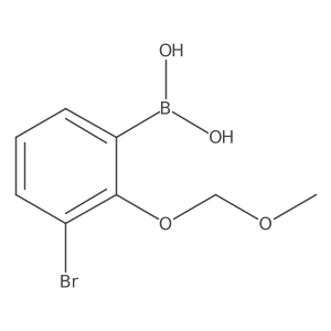 3-Bromo-2-(methoxymethoxy)phenylboronic acid结构式
