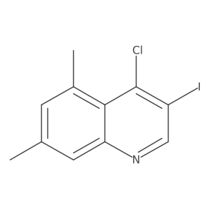 4-Chloro-5,7-dimethyl-3-iodoquinoline Structure
