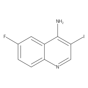 4-Amino-6-fluoro-3-iodoquinoline结构式