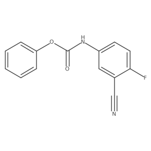 Phenyl (3-cyano-4-fluorophenyl)carbamate Structure