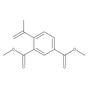 Dimethyl 4-(prop-1-en-2-yl)benzene-1,3-dioate结构式