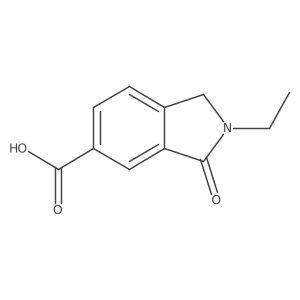 2-ethyl-3-oxo-2,3-dihydro-1H-isoindole-5-carboxylic acid Structure