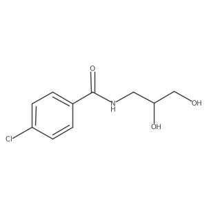 4-chloro-N-(2,3-dihydroxypropyl)benzamide结构式