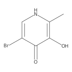 5-Bromo-2-methylpyridine-3,4-diol结构式