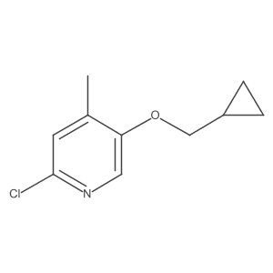2-Chloro-5-(cyclopropylmethoxy)-4-methylpyridine Structure