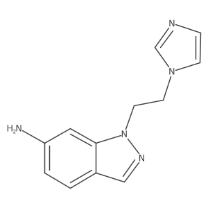 1-[2-(1H-Imidazol-1-yl)ethyl]-1H-indazol-6-amine结构式