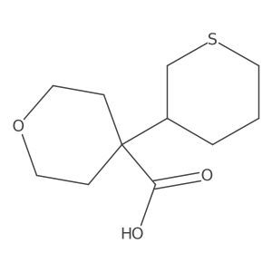 4-(Thian-3-yl)oxane-4-carboxylic acid Structure