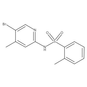 Benzenesulfonamide, N-(5-bromo-4-methyl-2-pyridinyl)-2-methyl- Structure