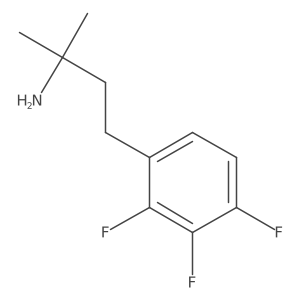 2-Methyl-4-(2,3,4-trifluorophenyl)butan-2-amine Structure