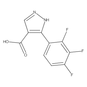 5-(2,3,4-trifluorophenyl)-1H-pyrazole-4-carboxylic acid Structure