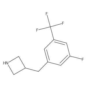 3-{[3-Fluoro-5-(trifluoromethyl)phenyl]methyl}azetidine Structure