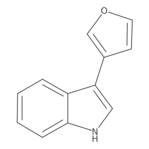 3-(furan-3-yl)-1H-indole结构式