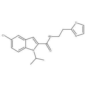 5-chloro-1-(propan-2-yl)-N-[2-(1,3-thiazol-2-yl)ethyl]-1H-indole-2-carboxamide Structure