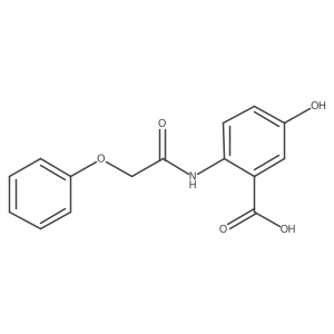5-Hydroxy-2-(2-phenoxyacetamido)benzoic acid Structure