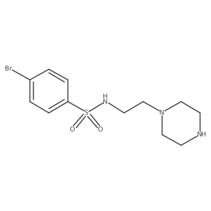 4-bromo-N-[2-(piperazin-1-yl)ethyl]benzene-1-sulfonamide结构式