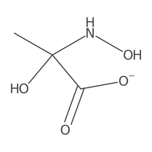Nitroxide, (1-carboxy-1-hydroxyethyl), ion(1-)结构式