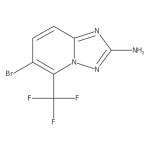 6-Bromo-5-(trifluoromethyl)-[1,2,4]triazolo[1,5-a]pyridin-2-amine Structure
