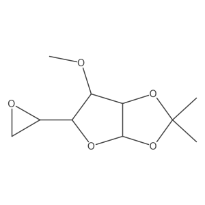 5,6-Anhydro-3-O-methyl-1,2-O-(1-methylethylidene)-alpha-D-glucofuranose结构式