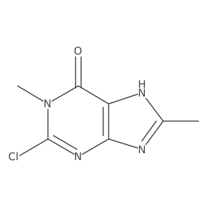 2-Chloro-1,8-dimethyl-1,9-dihydro-6H-purin-6-one结构式