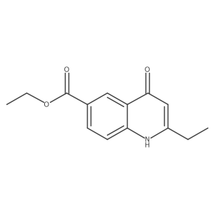 Ethyl 2-ethyl-4-oxo-1,4-dihydroquinoline-6-carboxylate Structure