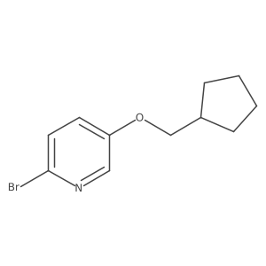 2-Bromo-5-(cyclopentylmethoxy)pyridine Structure