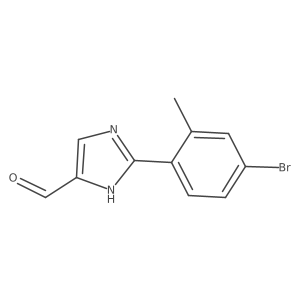 2-(4-Bromo-2-methylphenyl)-1H-imidazole-5-carbaldehyde结构式