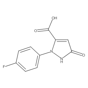 1-(4-Fluorophenyl)-3-hydroxy-1H-pyrazole-5-carboxylic acid Structure