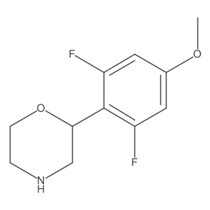 2-(2,6-Difluoro-4-methoxyphenyl)morpholine结构式