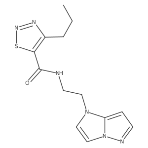 N-(2-(1H-imidazo[1,2-b]pyrazol-1-yl)ethyl)-4-propyl-1,2,3-thiadiazole-5-carboxamide Structure