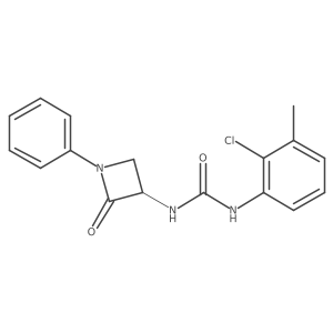 1-(2-Chloro-3-methylphenyl)-3-(2-oxo-1-phenylazetidin-3-yl)urea Structure
