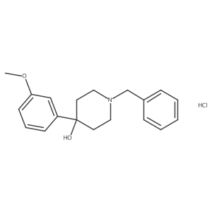 1-Benzyl-4-(3-methoxyphenyl)piperidin-4-ol hydrochloride Structure