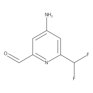 4-Amino-6-(difluoromethyl)picolinaldehyde Structure