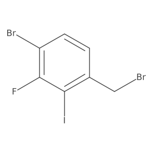 4-Bromo-3-fluoro-2-iodobenzyl bromide结构式