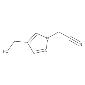 2-(4-(Hydroxymethyl)-1H-pyrazol-1-yl)acetonitrile结构式