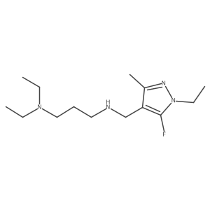 [3-(diethylamino)propyl][(1-ethyl-5-fluoro-3-methyl-1H-pyrazol-4-yl)methyl]amine结构式