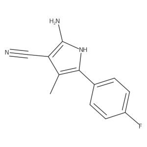 1H-Pyrrole-3-carbonitrile, 2-amino-5-(4-fluorophenyl)-4-methyl- Structure