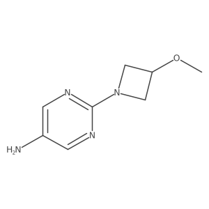 2-(3-Methoxyazetidin-1-yl)pyrimidin-5-amine Structure