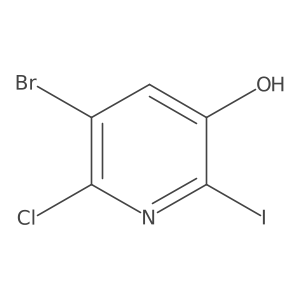 5-Bromo-6-chloro-2-iodopyridin-3-ol Structure