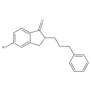 5-Bromo-2-(3-phenylpropyl)isoindolin-1-one Structure