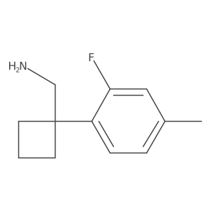 [1-(2-Fluoro-4-methylphenyl)cyclobutyl]methanamine Structure
