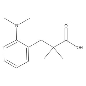3-(2-(Dimethylamino)phenyl)-2,2-dimethylpropanoic acid Structure