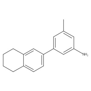 3-Methyl-5-(5,6,7,8-tetrahydronaphthalen-2-yl)aniline Structure